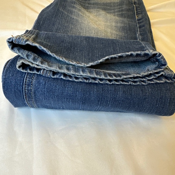 Guess Lincoln Slim Straight Blue Jeans Distressed Los Angeles 1981 Mens 34x32 - Picture 10 of 12
